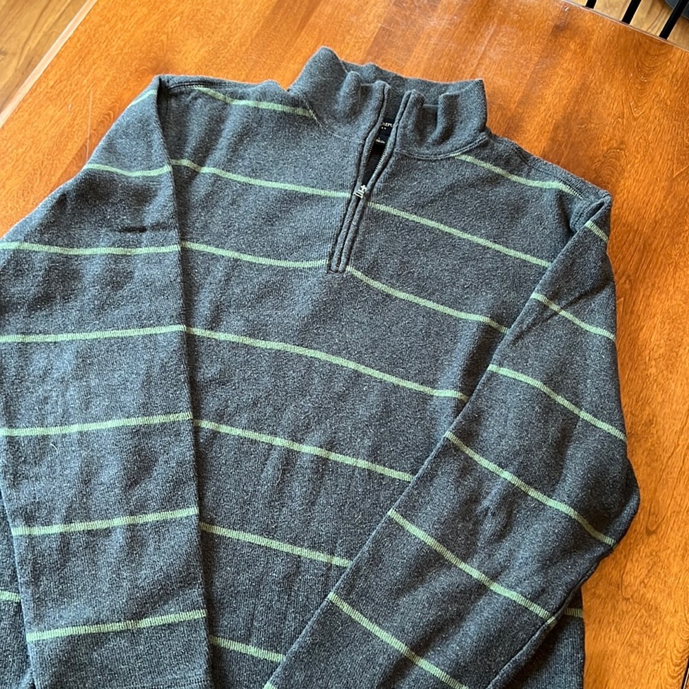 Banana Republic grey half zip sweater - Large